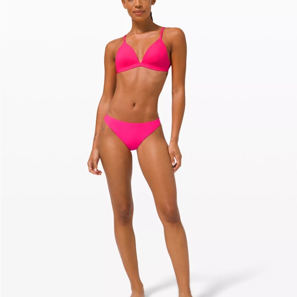 lululemon athletica Bright Pink Bikini Top
